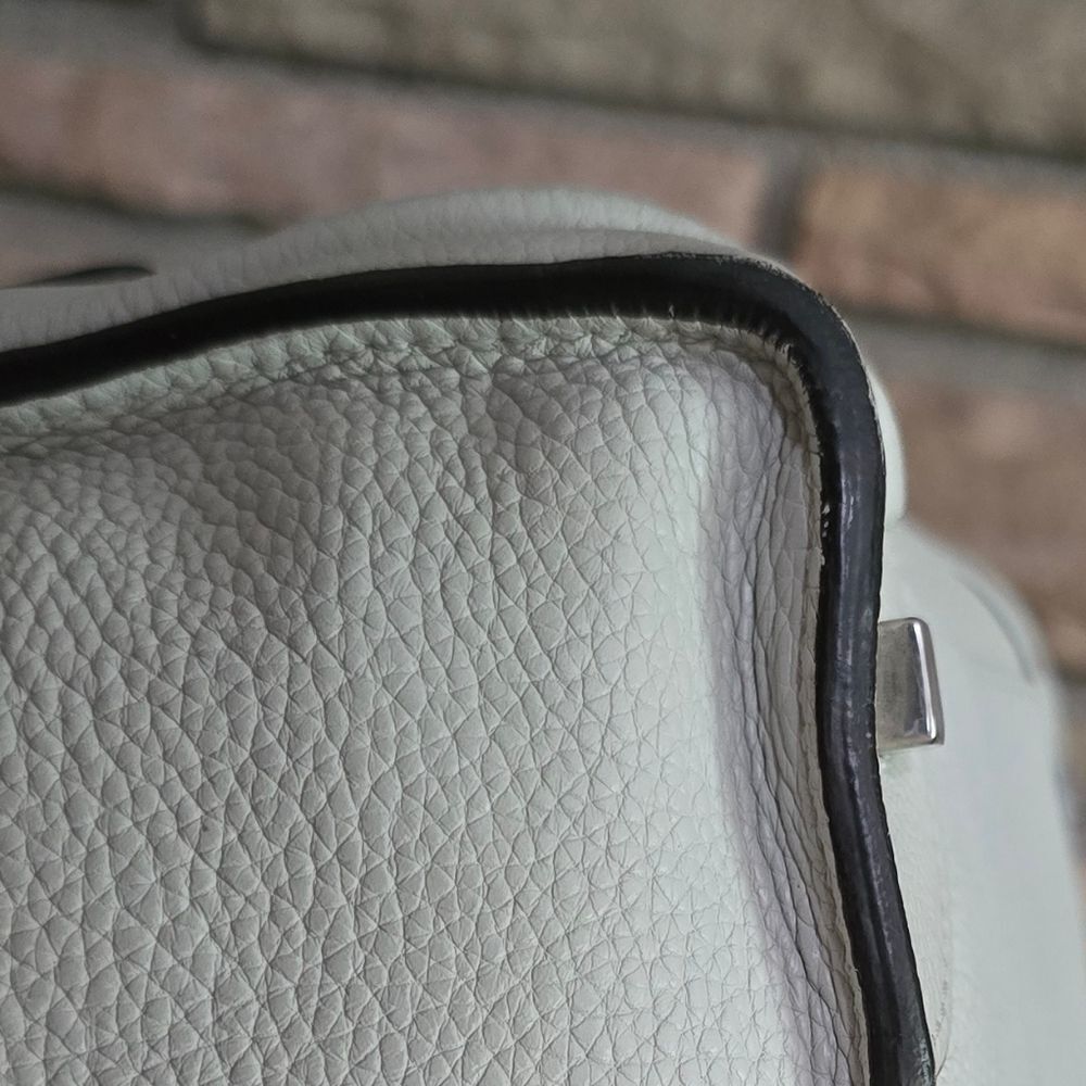 🐢 Céline White Drummed Calfskin Luggage Mini - Picture 10 of 17